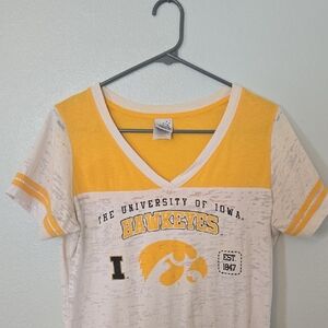 Creative Apparel Concepts | White And Gold Burnout Tee Size XL